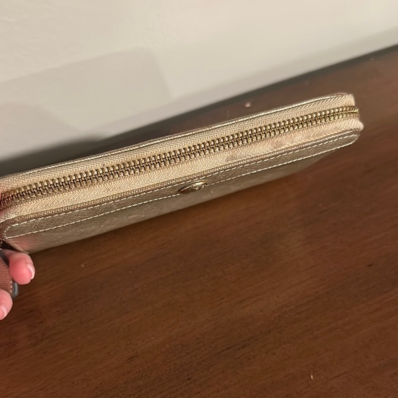 Rebecca Minkoff Gold Textured Wallet - Picture 2 of 9